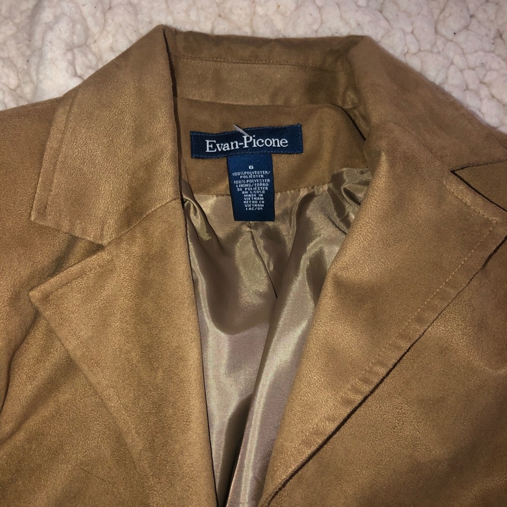 Brown suede dress jacket